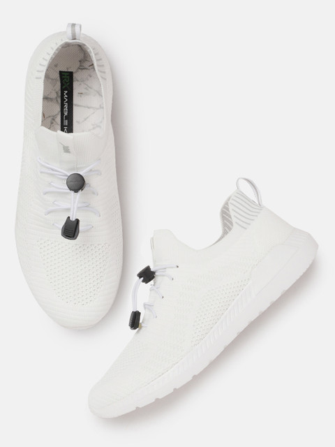 

HRX by Hrithik Roshan Women White Mesh Marble Knit Running Shoes
