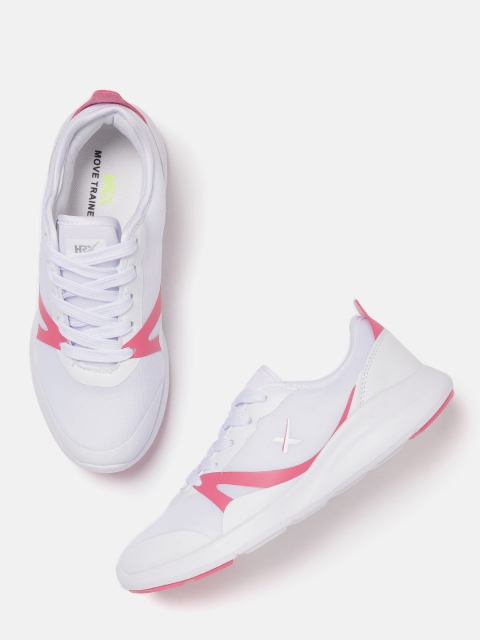 

HRX by Hrithik Roshan Women White & Pink Printed Training Shoes