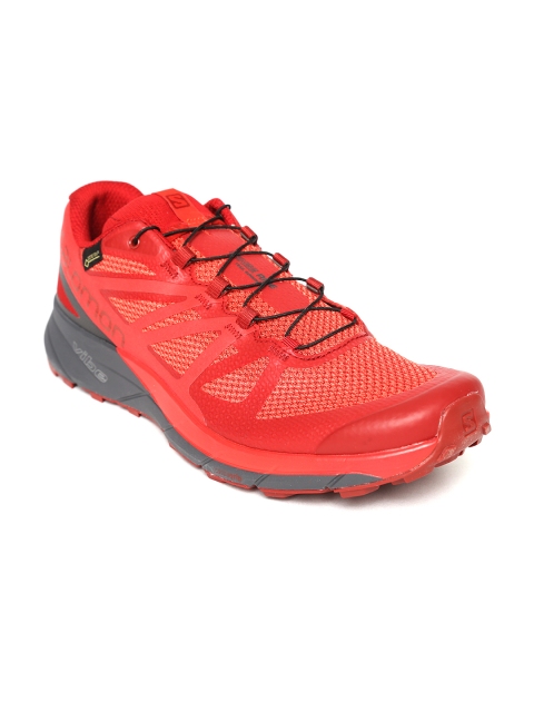 

Salomon Men Red SENSE RIDE GTX INVISIBLE FIT Running Shoes