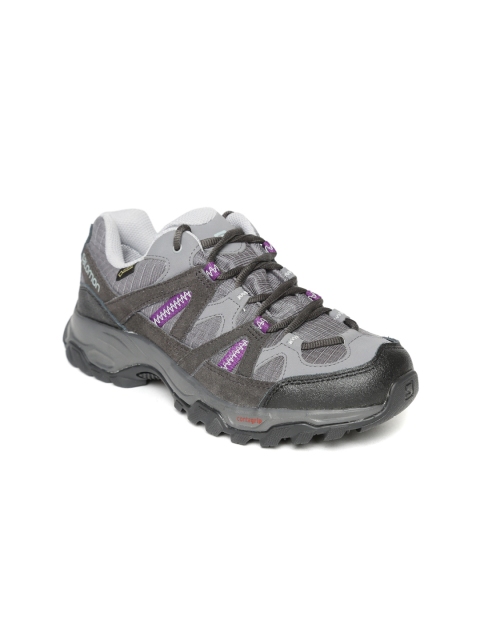 

Salomon Women Grey Running Shoes