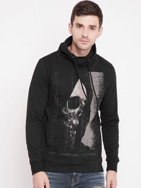 

PUNK Men Black Printed Sweatshirt