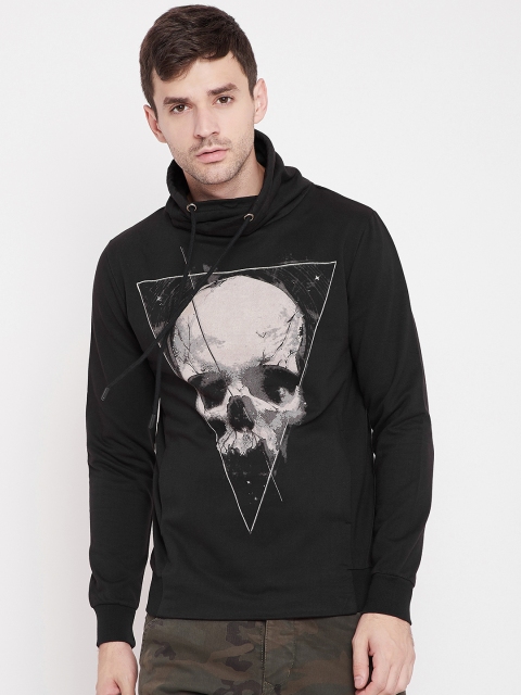 

PUNK Men Black Printed Sweatshirt