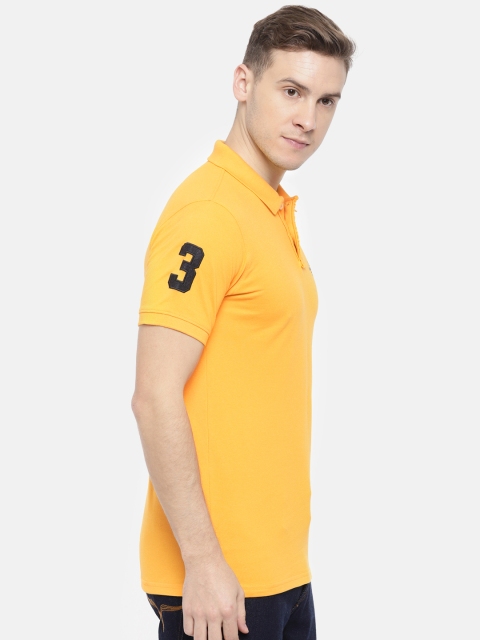 

Peter England Men Yellow Solid Polo Collar T-shirt