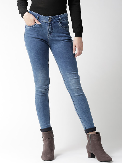 

Xpose Women Blue Skinny Fit Mid-Rise Clean Look Stretchable Jeans