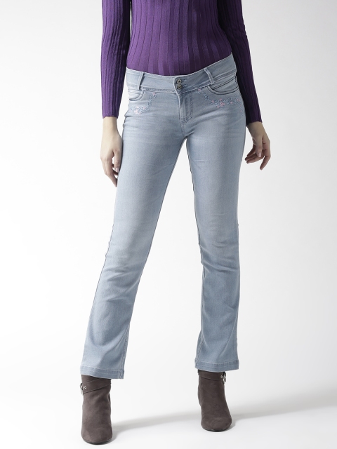 

Xpose Women Blue Bootcut Mid-Rise Clean Look Stretchable Jeans