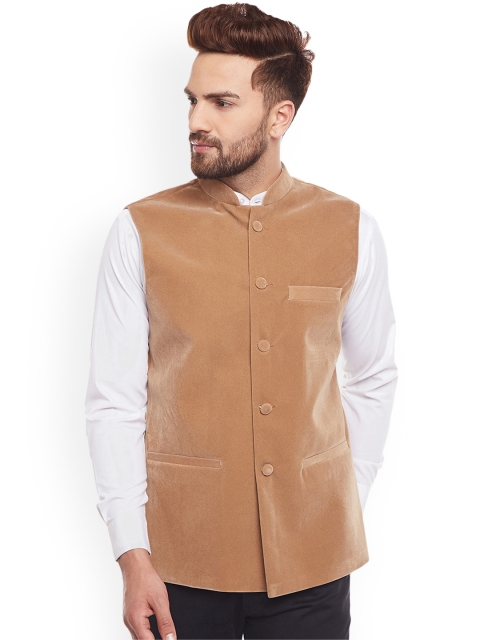 

Hancock Men Tan Brown Nehru Jacket