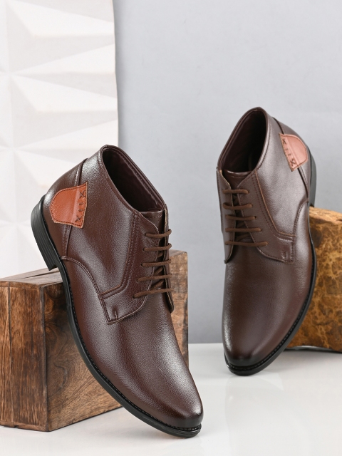 

John Karsun Men Brown Formal Derbys