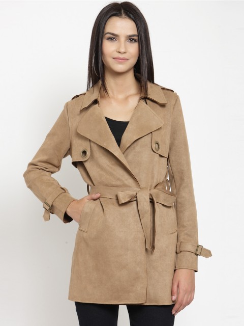 

Latin Quarters Women Brown Solid Tailored Jacket