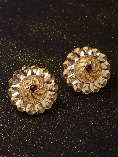 

Voylla Gold-Toned Circular Studs