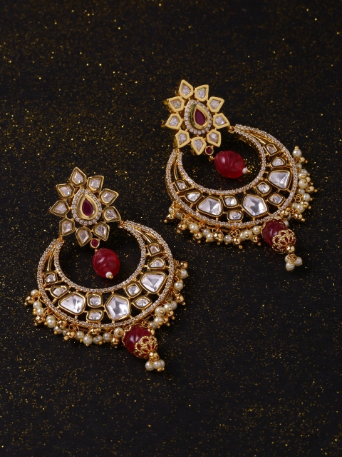 

Voylla Gold-Toned Contemporary Chandbalis