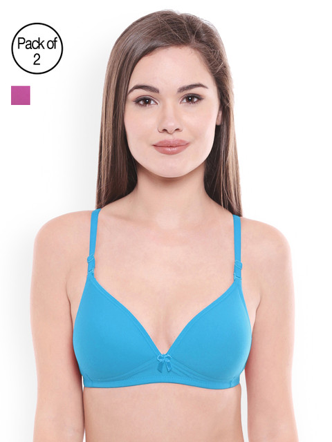 

Bodycare Women Pack of 2 T-Shirt Bras E6552LOVFIR, Multi