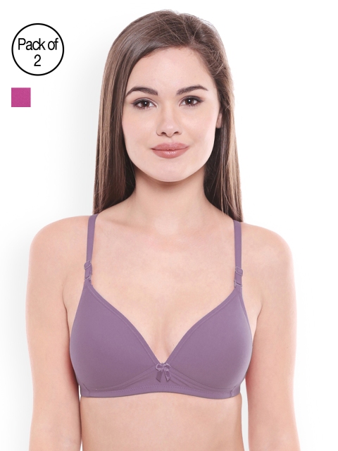 

Bodycare Women Pack of 2 T-Shirt Bras E6552WIMOU, Multi