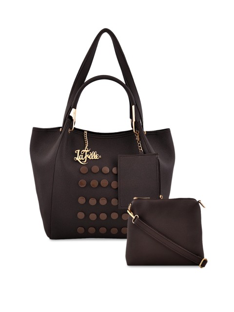 

LaFille Brown Solid Handheld Bag