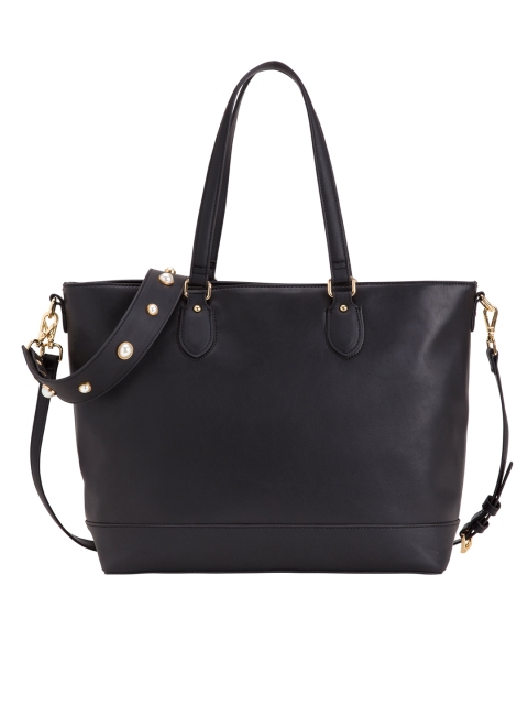 

CARPISA Black Solid Shoulder Bag with Detachable Sling Strap