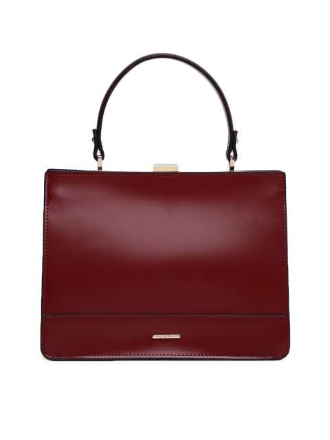 

CARPISA Maroon Solid Handheld Bag