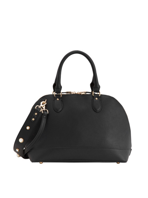 

CARPISA Black Solid Handheld Bag