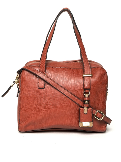 

CARPISA Rust Orange Solid Handheld Bag