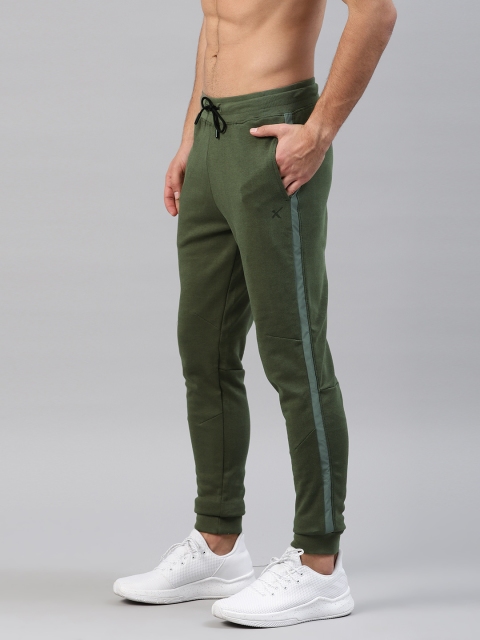 

HRX Active by Hrithik Roshan Men Olive Green Solid Joggers