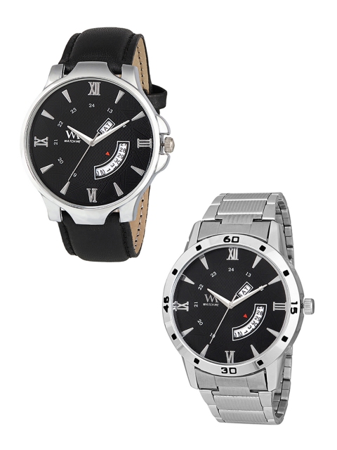 

WM Men Set Of 2 Analogue Watches DDWM-045-42etekjo, Black