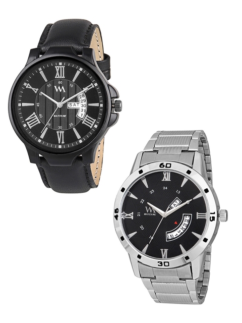 

WM Men Set Of 2 Analogue Watches DDWM-036-42kjo, Black