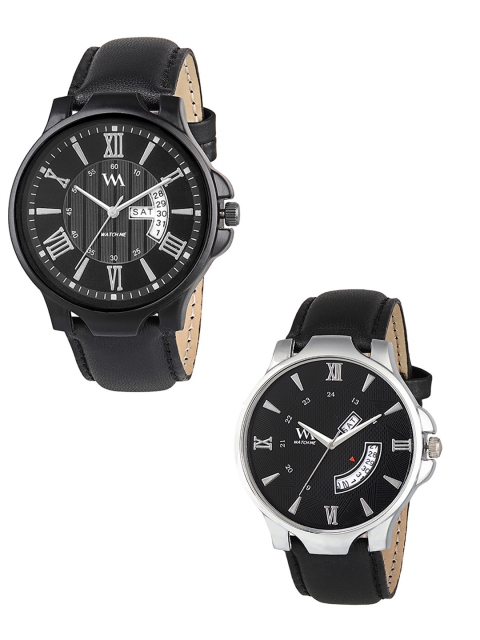 

WM Men Set Of 2 Analogue Watches DDWM-036-45kjo, Black