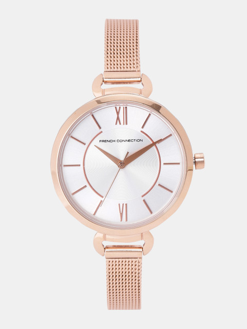

French Connection Women Silver-Toned Analogue Watch FCS1007RGM
