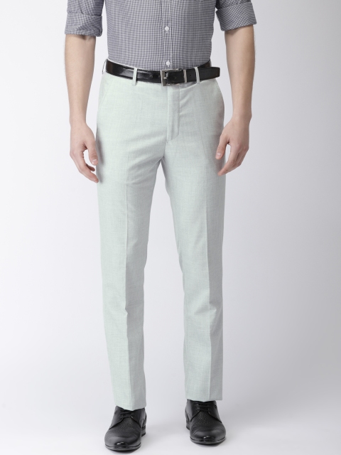 

Arrow Men Grey Melange Tapered Fit Solid Regular Trousers
