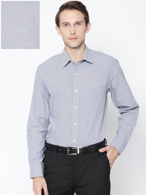 

Arrow Men Blue & White Regular Fit Checked Formal Shirt