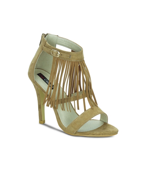 

Get Glamr Women Beige Solid Gladiators