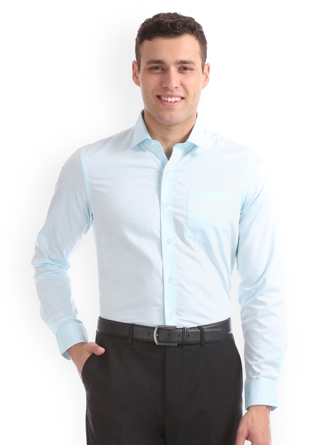 

Arrow Men Blue Slim Fit Solid Formal Shirt