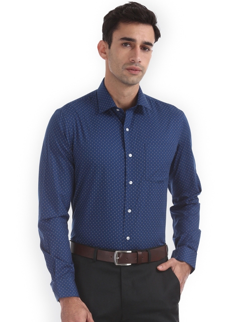 

Arrow Men Blue Slim Fit Printed Casual Shirt