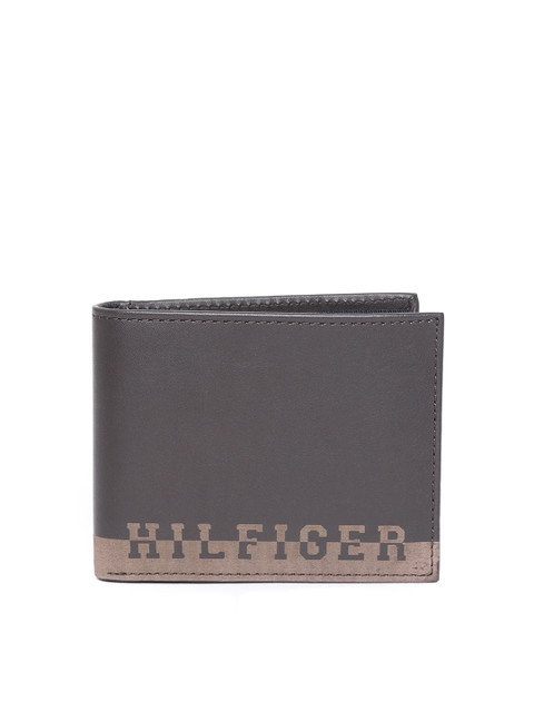 

Tommy Hilfiger Men Coffee Brown Solid Two Fold Wallet