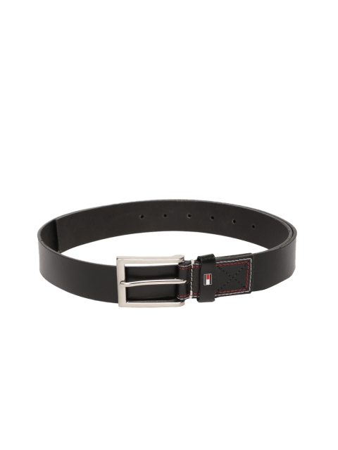 

Tommy Hilfiger Men Black Solid Leather Belt
