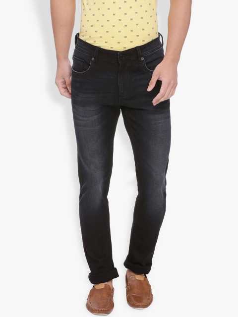 

Basics Men Black Super Skinny Fit Low-Rise Clean Look Stretchable Jeans