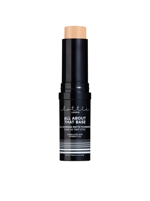 

Lottie London Toasted Almond All About That Base Full Coverage Matte Foundation Stick 9g, Beige