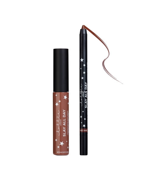 

Lottie London Slay All Day Longwear Matte Liquid Lipstick & Lip Liner Kit, Brown