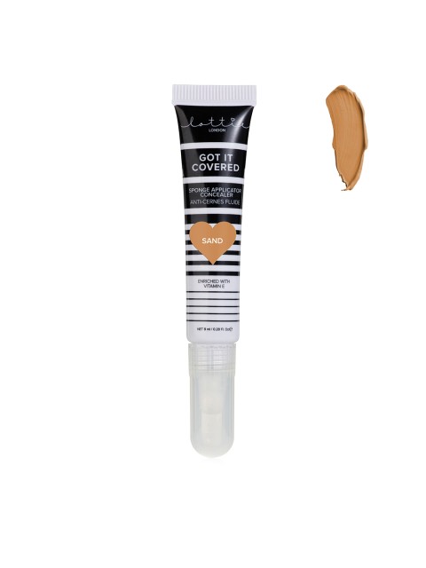 

Lottie London Sand Got It Covered High Coverage Sponge Applicator Concealer 8ml, Beige