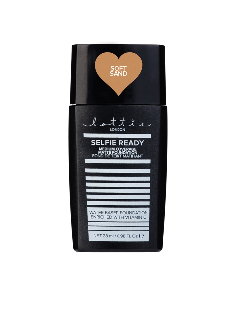 

Lottie London Soft Sand Selfie Ready Medium Coverage Matte Foundation 28 ml, Brown