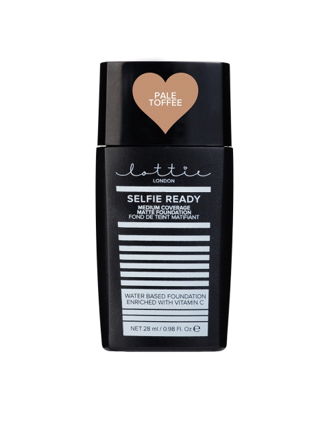 

Lottie London Pale Toffee Selfie Ready Medium Coverage Matte Foundation LMF007, Beige