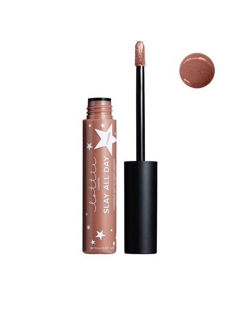 

Lottie London Lit Slay All Day Matte Metallic Liquid Lipstick LLM001, Brown