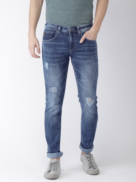

Celio Men Blue Slim Fit Mid-Rise Mildly Distressed Stretchable Jeans