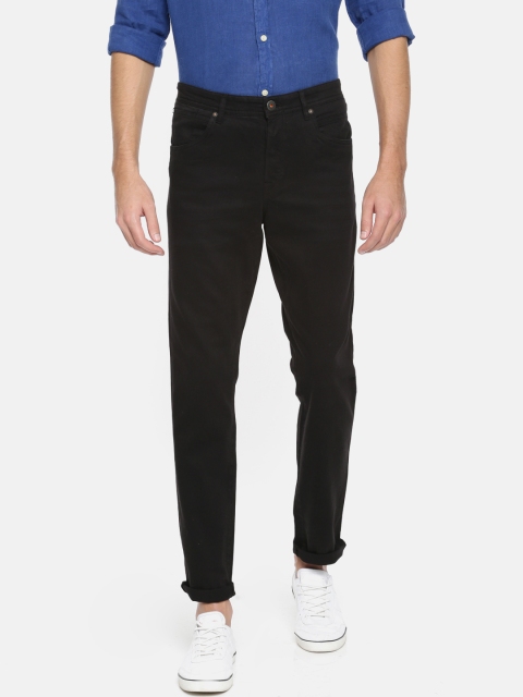 

Jack & Jones Men Black Slim Fit Solid Chinos