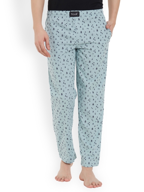 

FCUK Underwear Men Blue Printed Pyjamas M4AAL