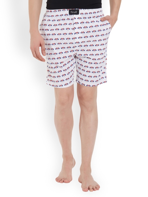 

FCUK Underwear Men Off-White Solid Regular Fit Regular Shorts M5AAI