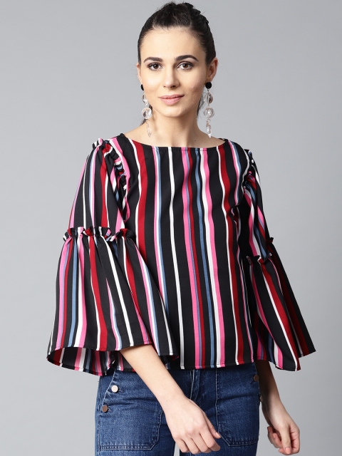 

aasi Women Multicoloured Striped Top, Multi