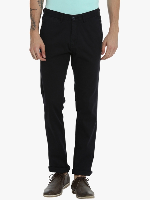 

Taanz Men Black Regular Fit Solid Regular Trousers