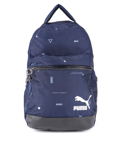 

Puma Unisex Navy Blue Graphic Print Originals Backpack