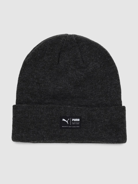 

Puma Unisex Dark Grey Solid Beanie, Navy blue