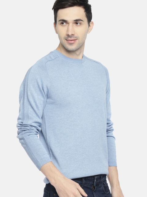 

SELECTED Men Blue Solid Sweater