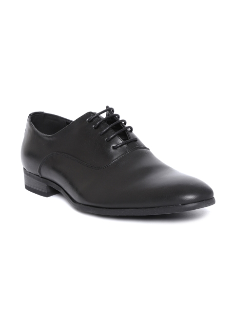 

Harvard Men Black Solid Formal Oxfords